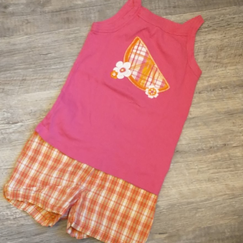👑3/$15👑  Girls 6X Short/Shirt Set